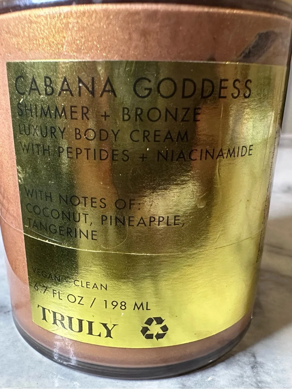 TRULY Cabana Goddess Shimmer + Bronze Body Cream - Gold & Bronze